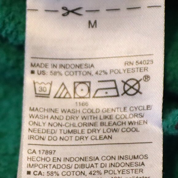 Old Navy Green Good Crew Pullover Long Sleeve Sweatshirt Size Medium Lounge - Picture 3 of 12